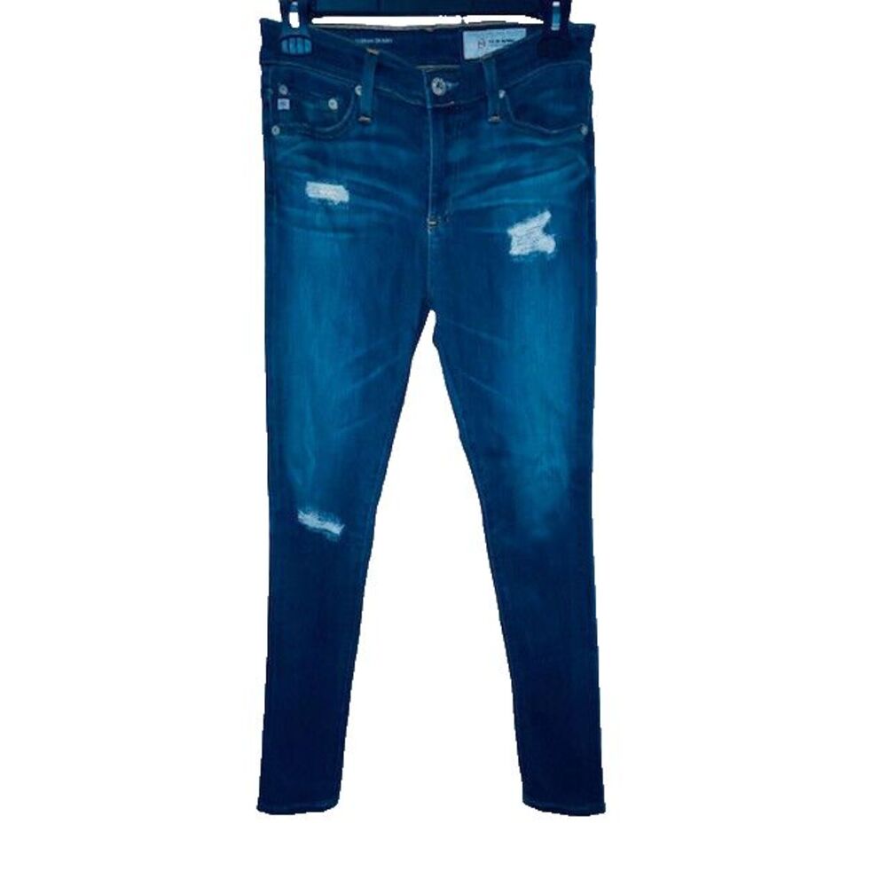 AG Jeans The Farrah High-Rise Skinny Women's 25R AG-ED Fits 27x30 Distressed
